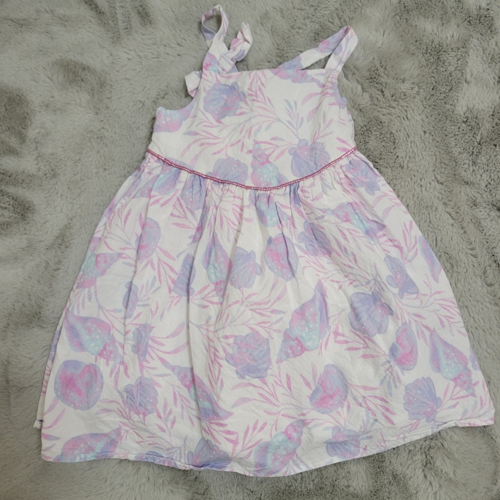 Max Studio Kids Purple Seashell Print Sundress